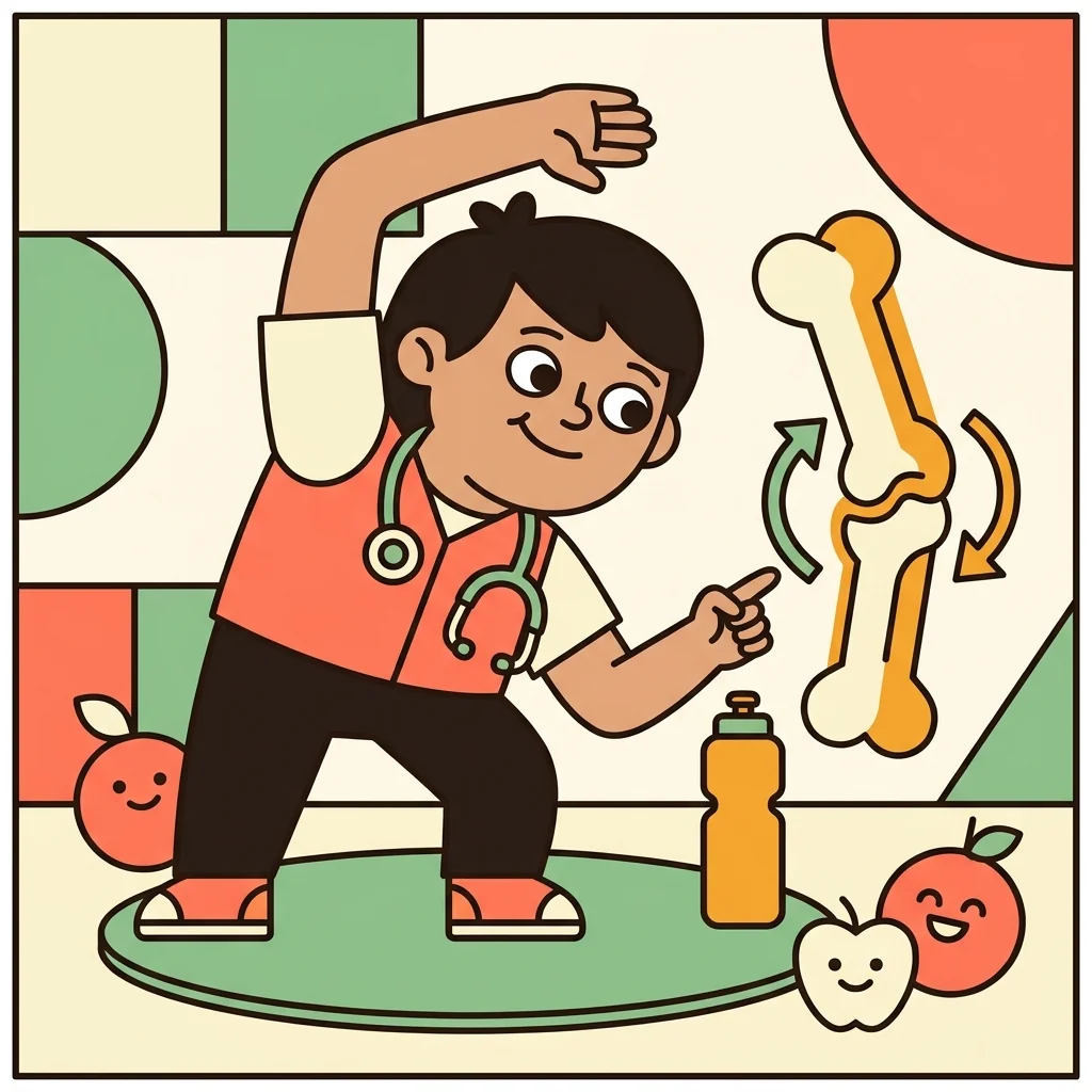 BodyForge mascot demonstrating