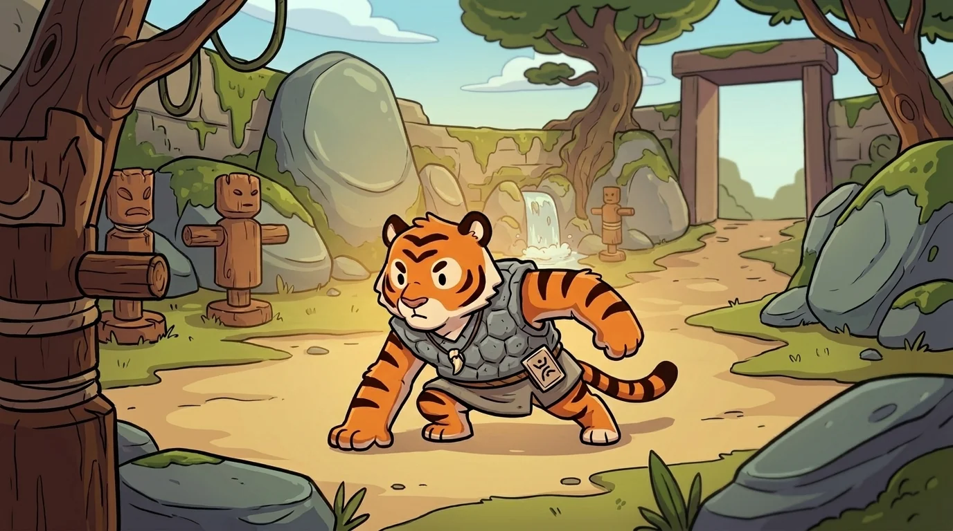 Sparring Tiger beat 2 of 5